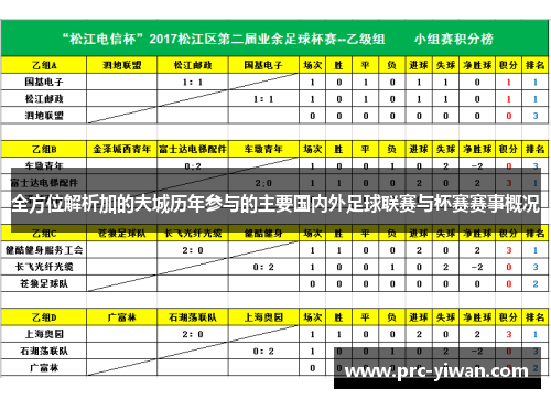 全方位解析加的夫城历年参与的主要国内外足球联赛与杯赛赛事概况