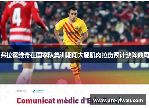 弗拉霍维奇在国家队集训期间大腿肌肉拉伤预计缺阵数周